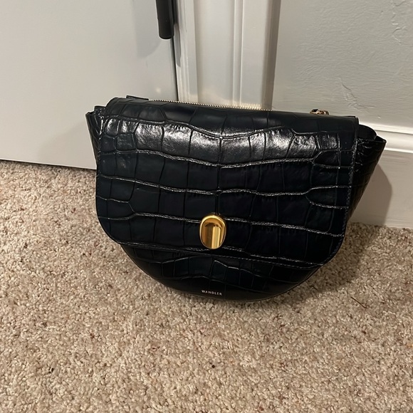 Wandler | NWOT Billy Crossbody Croc-Effect Leather Bag - Night - Picture 2 of 11
